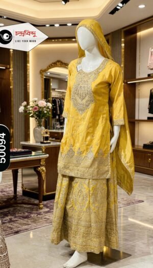 3-Piece Party Wear garara Suit