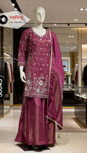 3-Piece Sharara Festive Suit