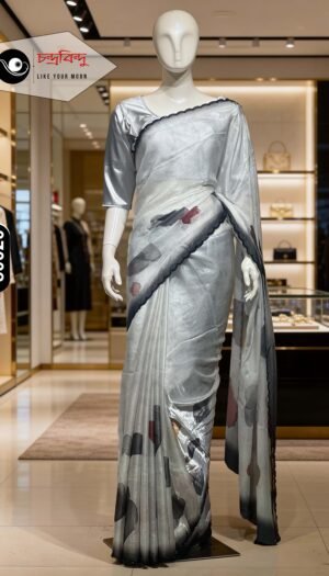 Abstract Printed Saree