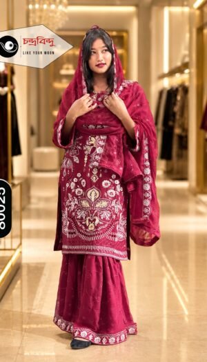 3-Piece Festive Farshi Suit—–