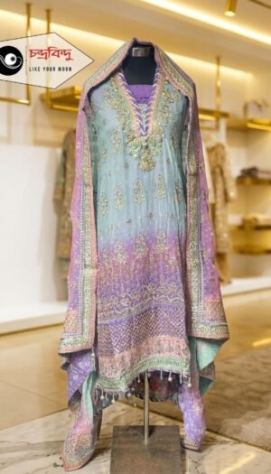 3-Piece Salwar Kameez Suit (Unstitched)