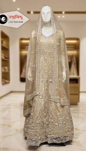 Festive Bridal Gown Suit