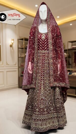 Festive Bridal Gown Suit