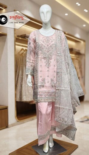3-Piece Party Wear Farshi Suit Suit