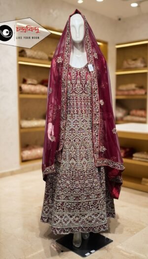 Festive Bridal Gown Suit