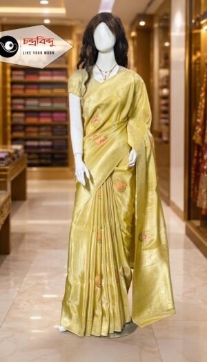Festive Saree with Contrast Blouse