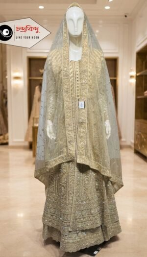 Festive Bridal Gown Suit