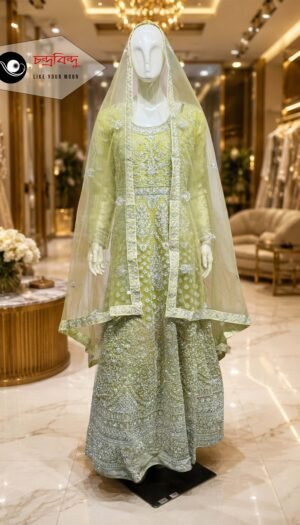 Festive Bridal Gown Suit