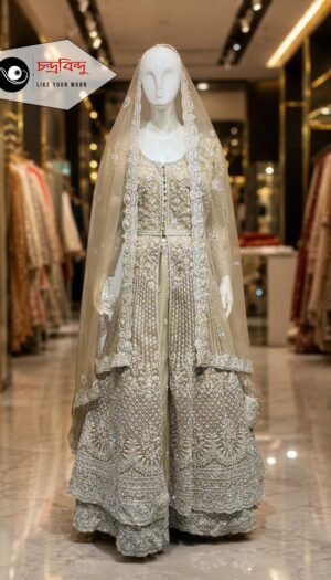 Festive Bridal Gown Suit