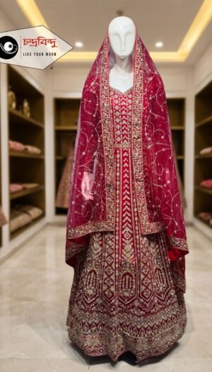 Festive Bridal Gown Suit