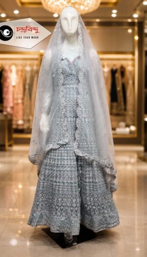 Festive Bridal Gown Suit