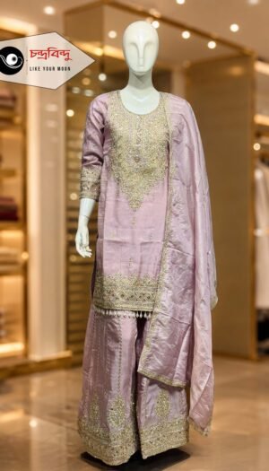 3-Piece Party Wear Farshi Suit Suit