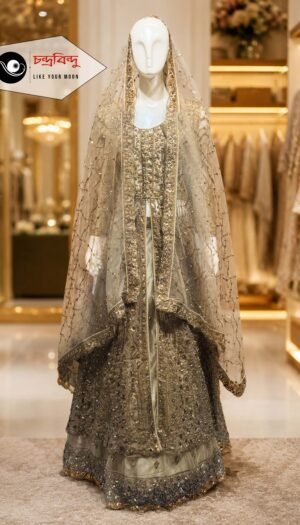 Festive Bridal Gown Suit