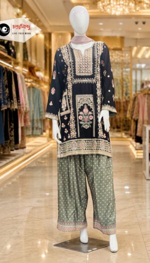 3-Piece Festive Farshi Suit