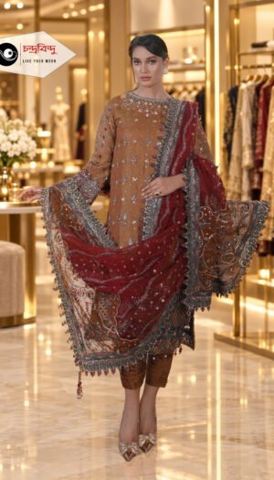 3-Piece Salwar Kameez Suit (Unstitched)