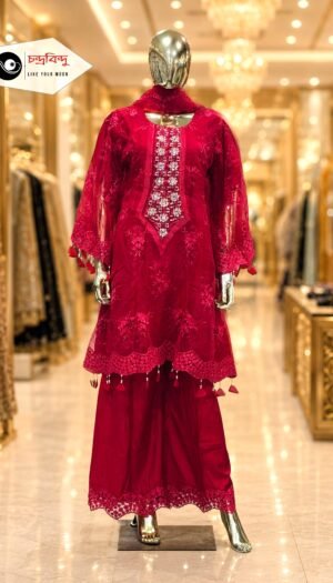 3-Piece Festive Farshi Suit