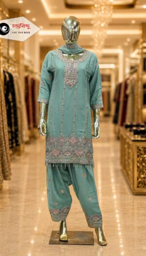 3-Piece Festive Farshi Suit